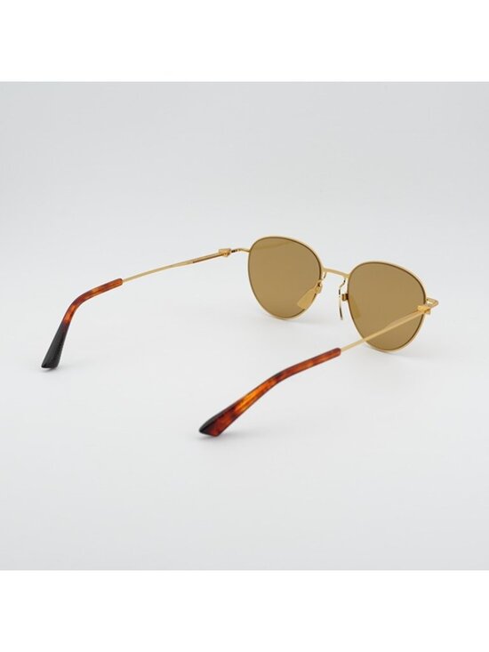 Bottega Veneta BV1268S 004 Sunglasses Gold Aviator Frame, Brown Lenses main image 4